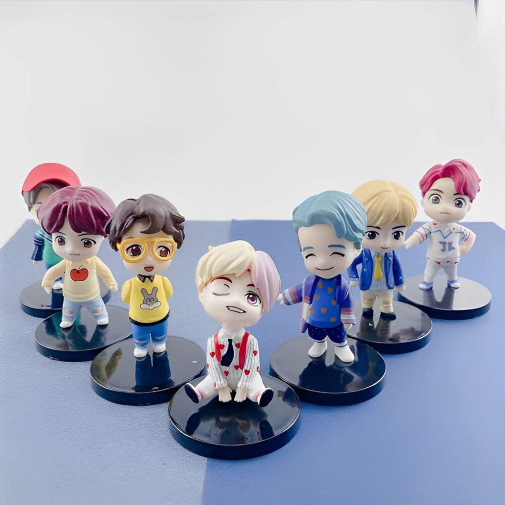 Set Figurine BTS 7 Bucati – Papusi Mini Colectie K-Pop, Jimin
