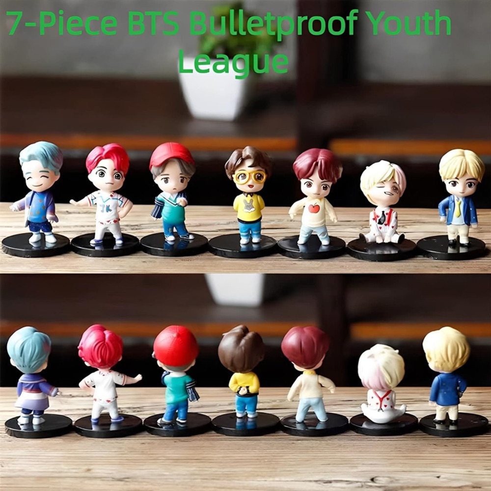 Set Figurine BTS 7 Bucati – Papusi Mini Colectie K-Pop, Jimin