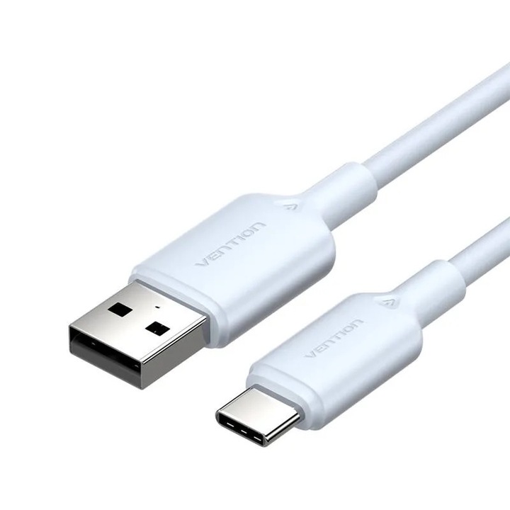 USB 2.0 A – USB-C 3A kábelszellőző CTQLF 1M (kék)