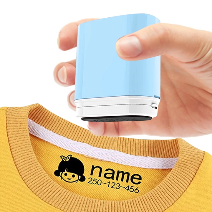 Stampila personalizata pentru haine copii, plastic, 5.7x4.8x2.4cm