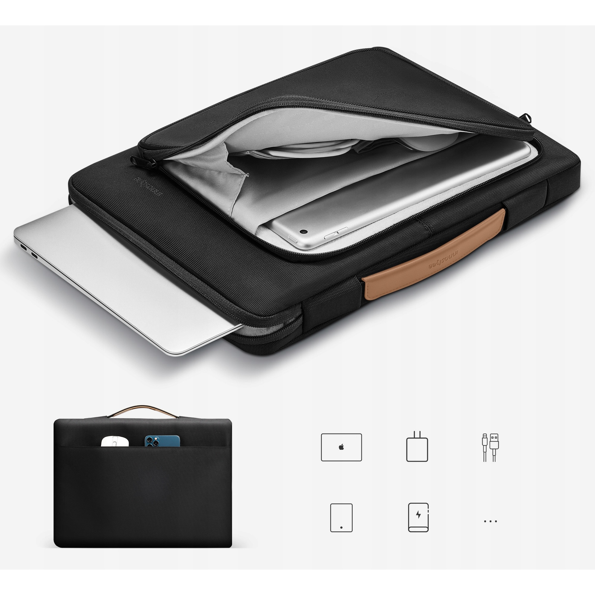 Innostyle Geanta Laptop 15 6 16 Impermeabil Caz Omniprotect Curea