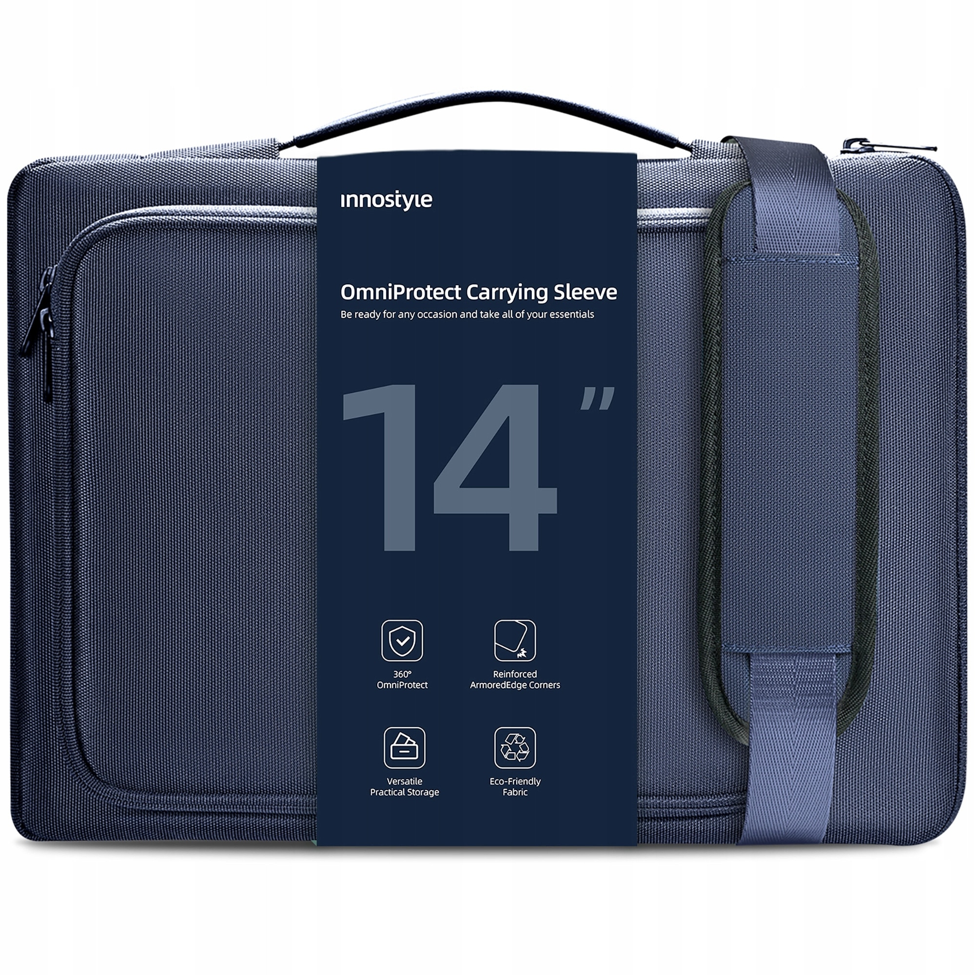 Innostyle Geanta Laptop 14 Impermeabil Caz Omniprotect Curea