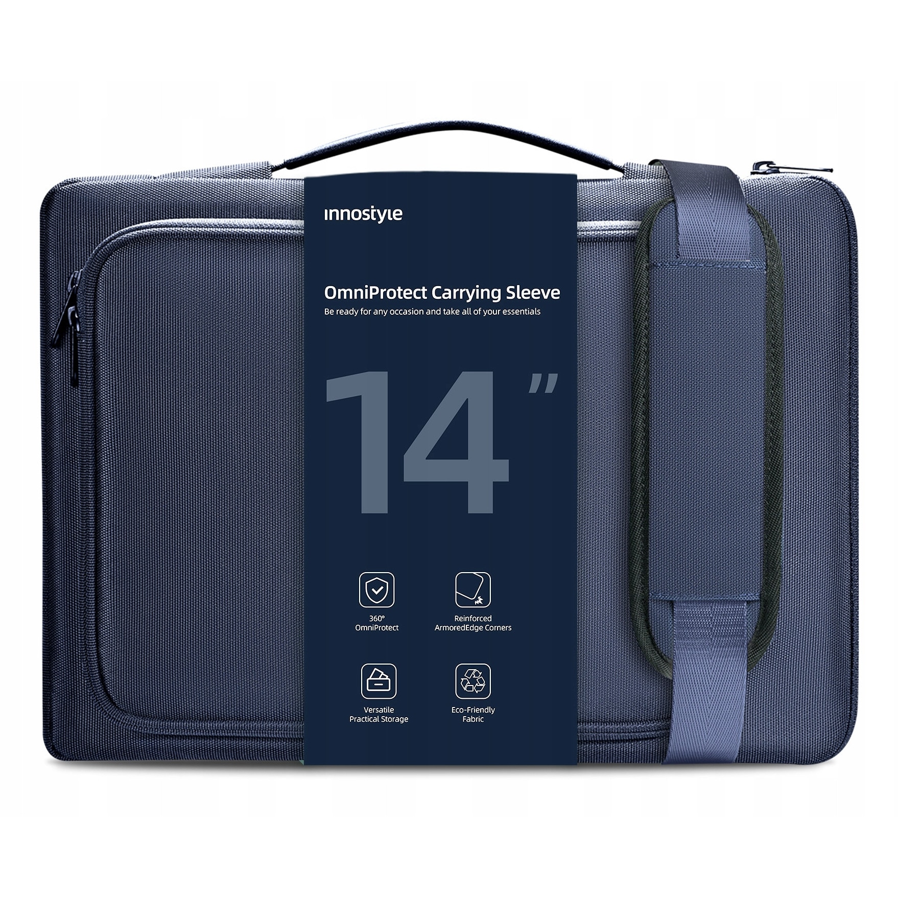 Innostyle Geanta Laptop 14 Impermeabil Caz Omniprotect Curea