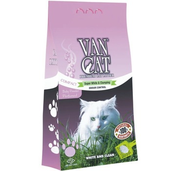 Nisip igienic pentru pisici Vancat Baby Powder Compact, 5 Kg Nisip igienic pentru pisici Vancat Baby Powder Compact, 5 Kg