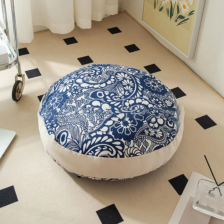 Perna scaun YANYXR patrata, moale, detasabila, bumbac, 45x45x25cm