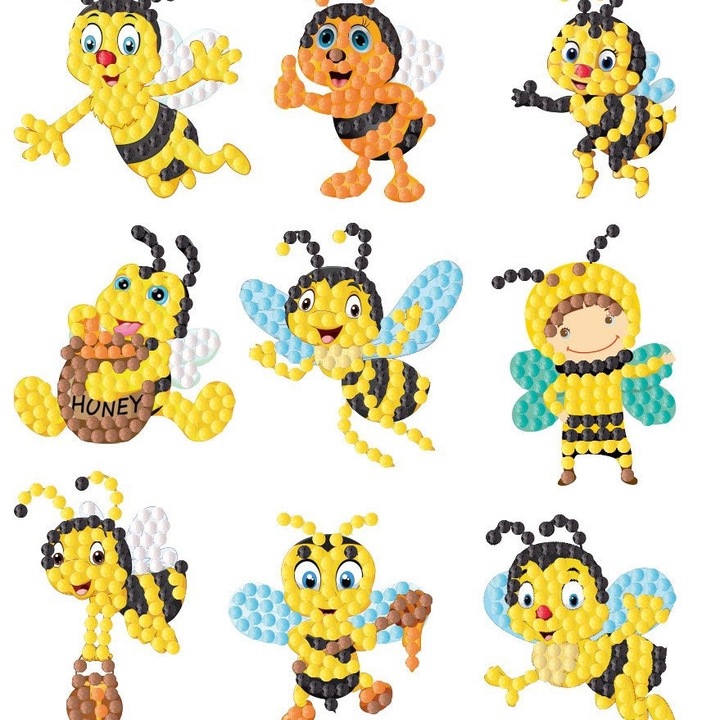 Комплект Диамантени Стикери DiamantArt Пчелички