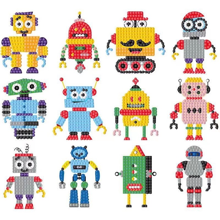 Комплект Диамантени Стикери DiamantArt Роботи