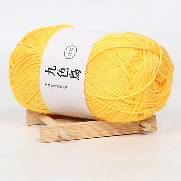 Tesatura de cusut, lana fina, bumbac cu carbune de bambus, set de resturi handmade, 50g