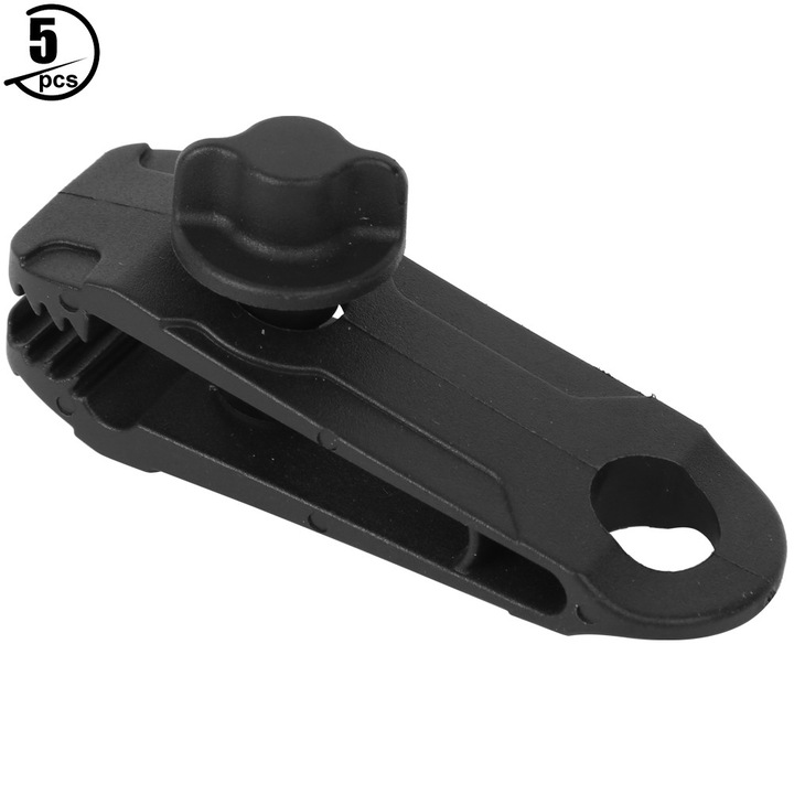 Set 5 cleme pentru cort Enforose, nylon, rezistente la vant, 8.5x2.6x2.8cm