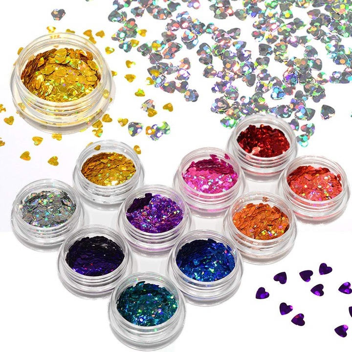 Set paiete pentru unghii Enforose, multicolor