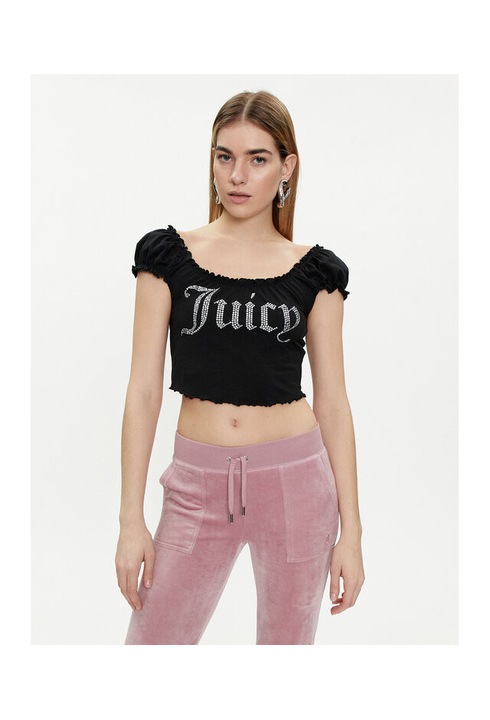 Bluza dama, Juicy Couture, 303896591, Bumbac, Negru, Negru