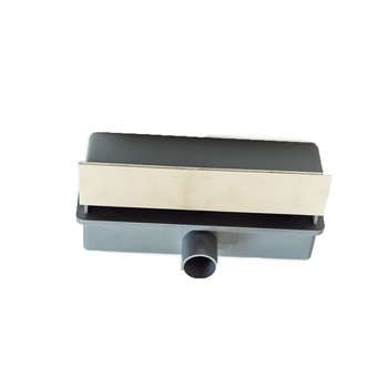 Rigola de dus , montaj in perete, D40mm, L268mm, gratar inox, Dusche Qualitat Rigola de dus , montaj in perete, D40mm, L268mm, gratar inox, Dusche Qualitat