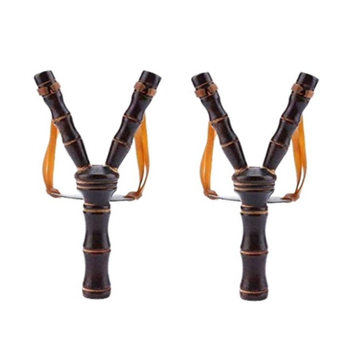 Set doua Prastii din Lemn, Handmade, 19 cm, Maro