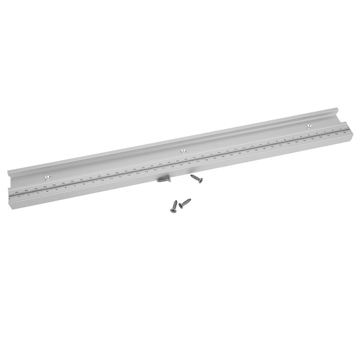 Set glisoare pentru prelucrarea lemnului Enforose, 400mm/500mm/600mm, aluminiu, 3-4 gauri