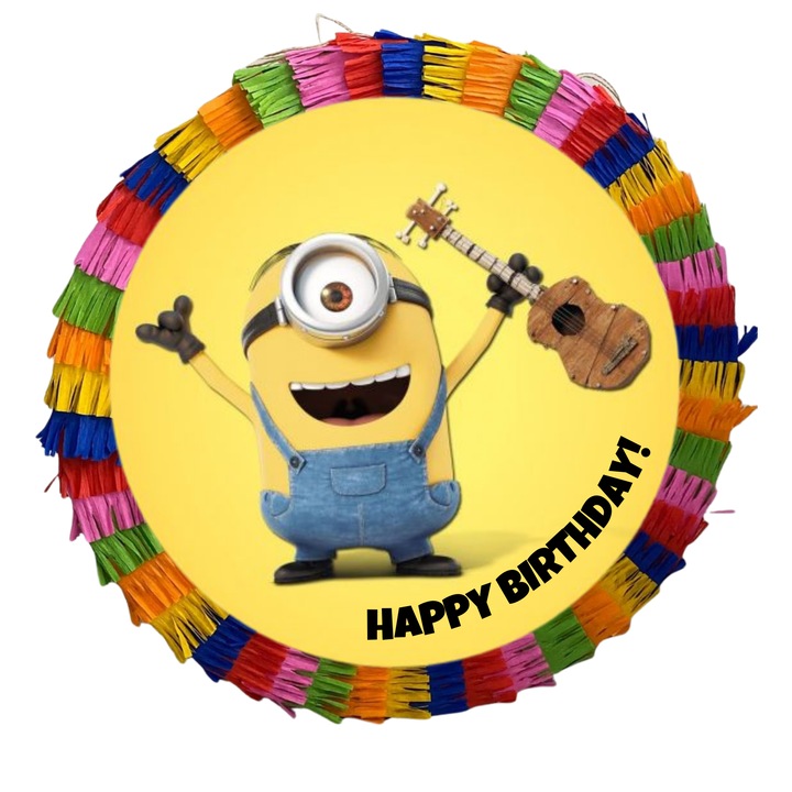 Party pinata, 35 cm, többszínű minions minta