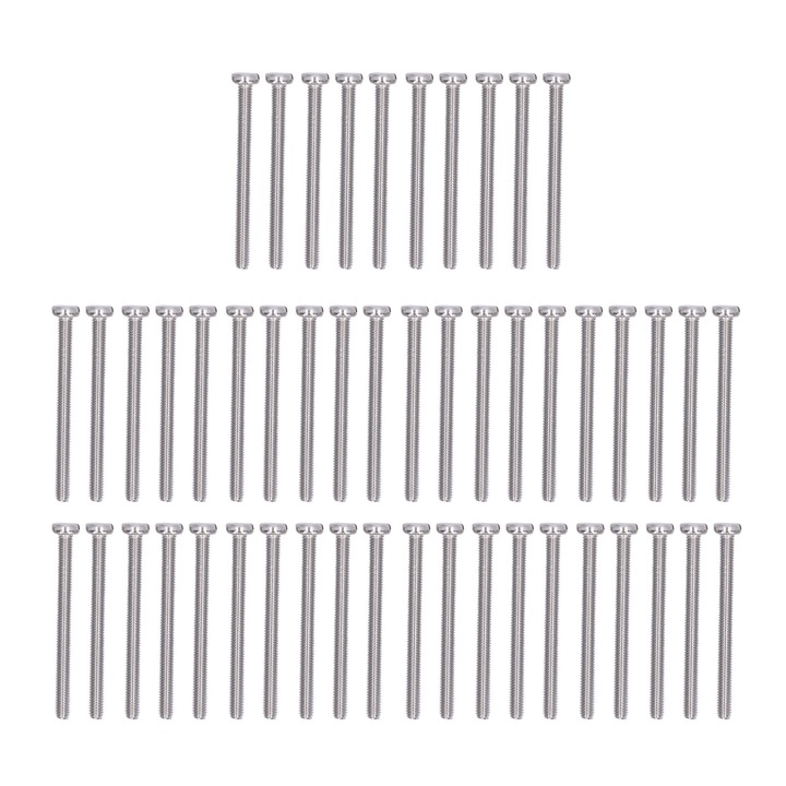 50 buc suruburi cu cap de branza din otel inoxidabil A2-70 pentru masini de precizie de uz casnic M3