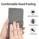 Husa protectie telefon, MIGREEN, Pentru iPhone 16 Pro Max husa flip phone, piele PU, portofel incorporat finisaj premium, Gri