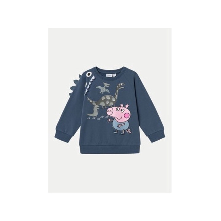Bluza baieti, Name It, 304495380, Bumbac, Albastru, Albastru, 110 CM