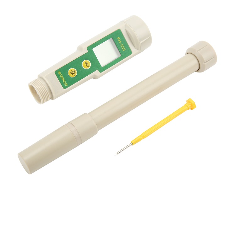 Metru de pH, ecran mare, precis, impermeabil, portabil, 10x5x2cm