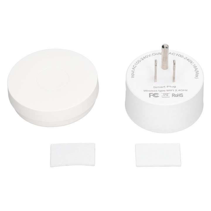 Priza wireless smart, control telefon, functie timer, alb, 100-240V