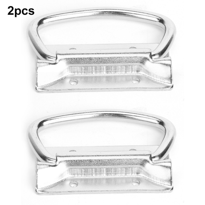 Set manere de tragere Enforose, metal nichelat, 2 piese, rezistente la coroziune, pentru dulapuri, 1 set