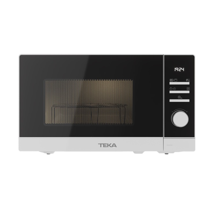 Свободностояща фурна Микровълнова печка, Грил, Teka MWE FS20 G WH, 5 нива на мощност, 8 менюта, капацитет 20 л
