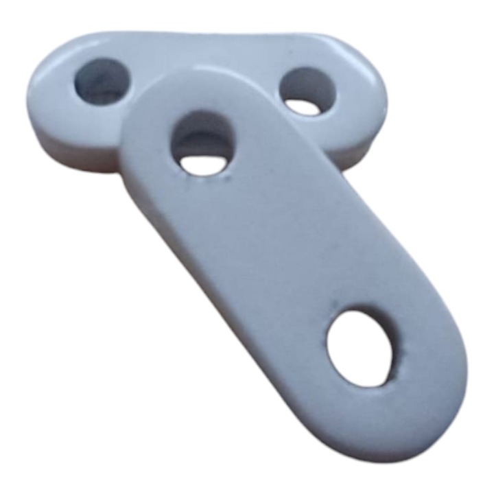 Set 2 greutati din plumb pentru incarcare perdele si/sau draperii, 38x15x6 mm, 20 grame, Alb