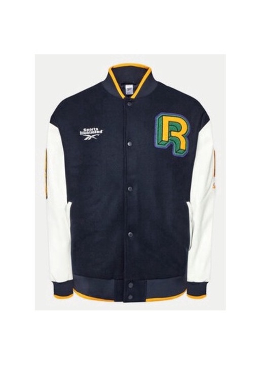 Geaca barbati, Reebok, 304553011, Poliester/Acril/Lana, Albastru, Albastru