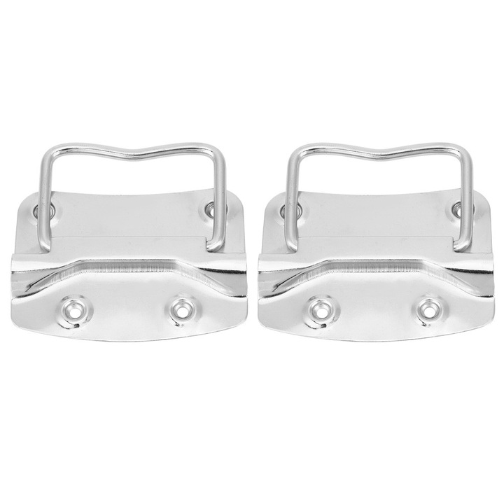 Manere de ridicare, Enforose, set 2 buc, fier nichelat, 120mm, pentru dulapuri si cutii