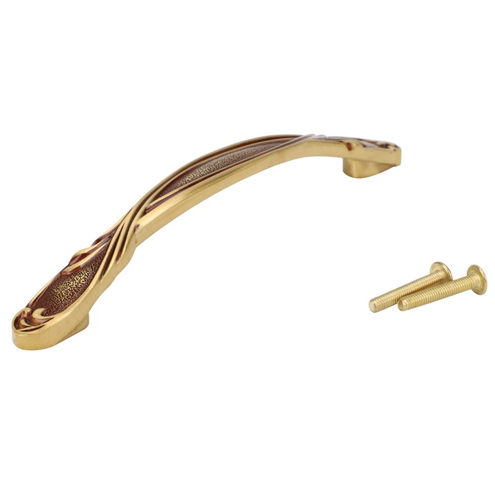 Manere de mobila din alama in stil chinezesc, trageri pentru sertare, dulap, dulap cu doua orificii