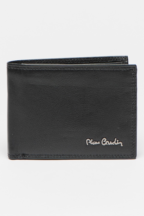 Pierre Cardin, Кожен портфейл с прегъване, Черен