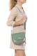 Anna Morellini, Geanta crossbody din piele cu clapa, Verde fistic