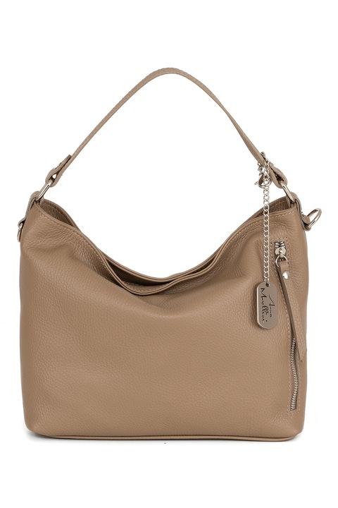 Anna Morellini, Logós bőrtáska, Homokbarna