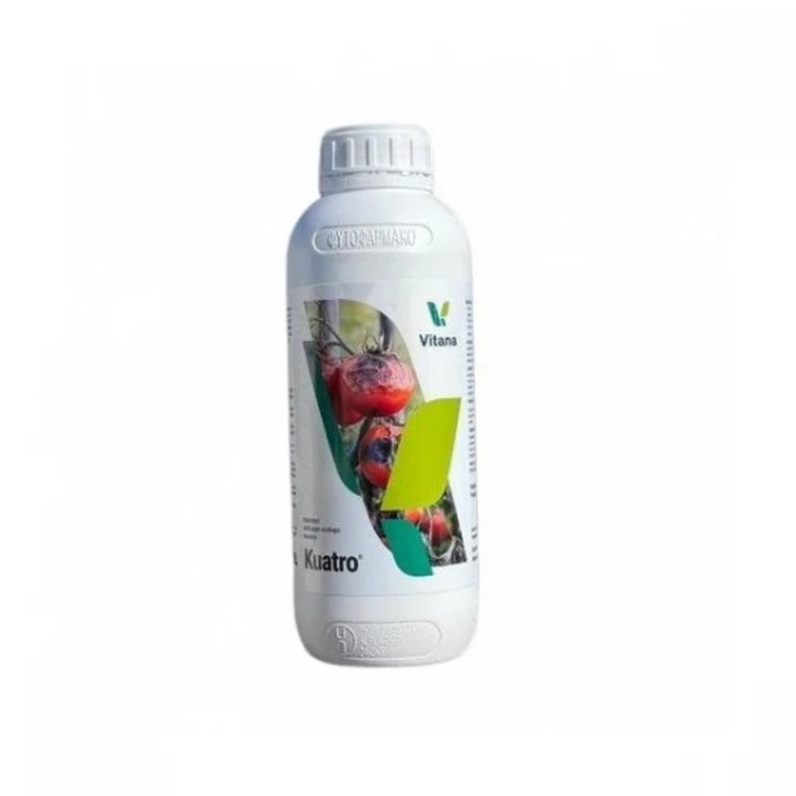 Tratament antifungic ecologic destinat protectiei plantelor impotriva bolilor fungice si bacteriene, actioneaza si impotriva insectelor si acarienilor, Kuatro, 1 l