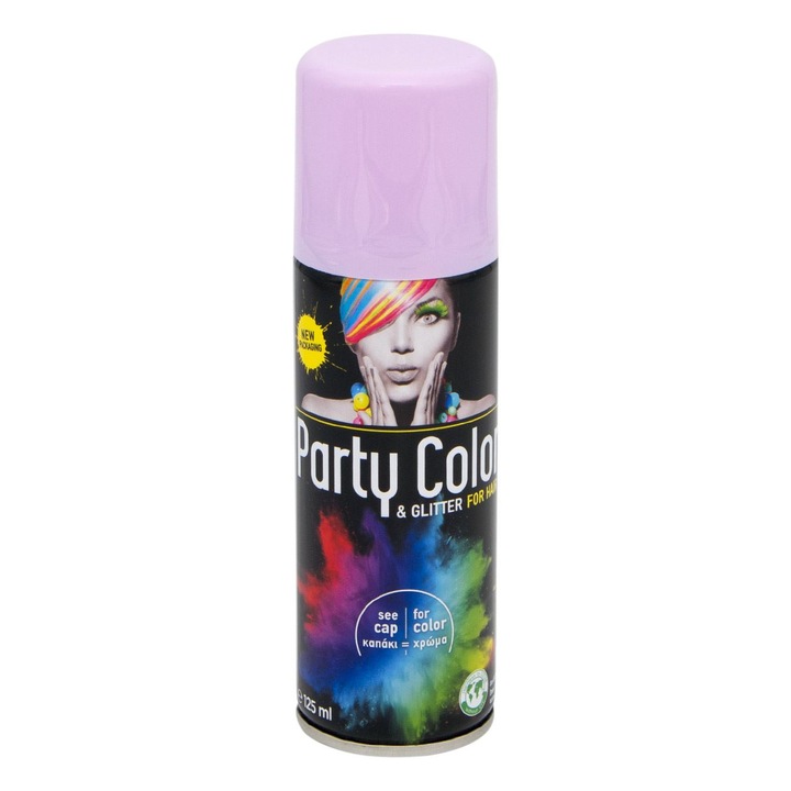 Lila csillogó hajspray jelmezhez - 125ml