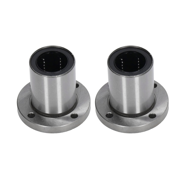 Rulment liniar cu bile cu flansa rotunda Enforose, set 2 buc, 30x45x64mm, otel