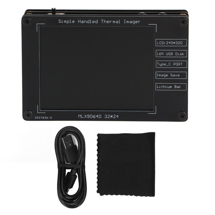 Multifunkcionális digitális hőkamera, 8 hüvelykes, 320x240, akkumulátorral, képtárolóval, általános használatra