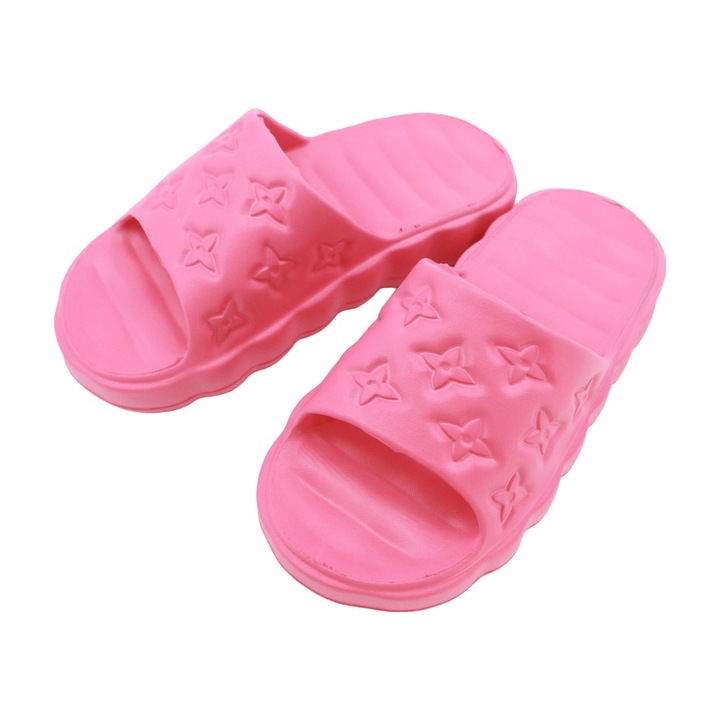 Papuci cu platforma H01roz 100070, Roz, 37