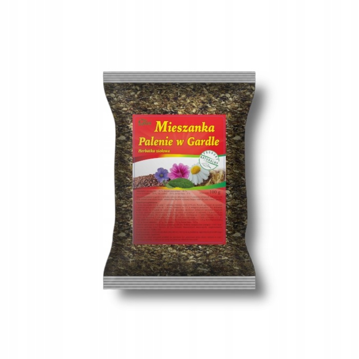 Amestec de plante, Agrest, 100% natural, pentru arsuri si disconfort in gat, cu seminte de in, radacina de nalba, musetel, salvie si floare de nalba, fara aditivi, infuzie calmanta, 100 g