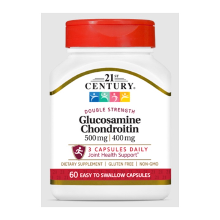 Glucozamina Condroitin, 500mg / 400mg -, Dubla putere, 21st Century - 60 caps
