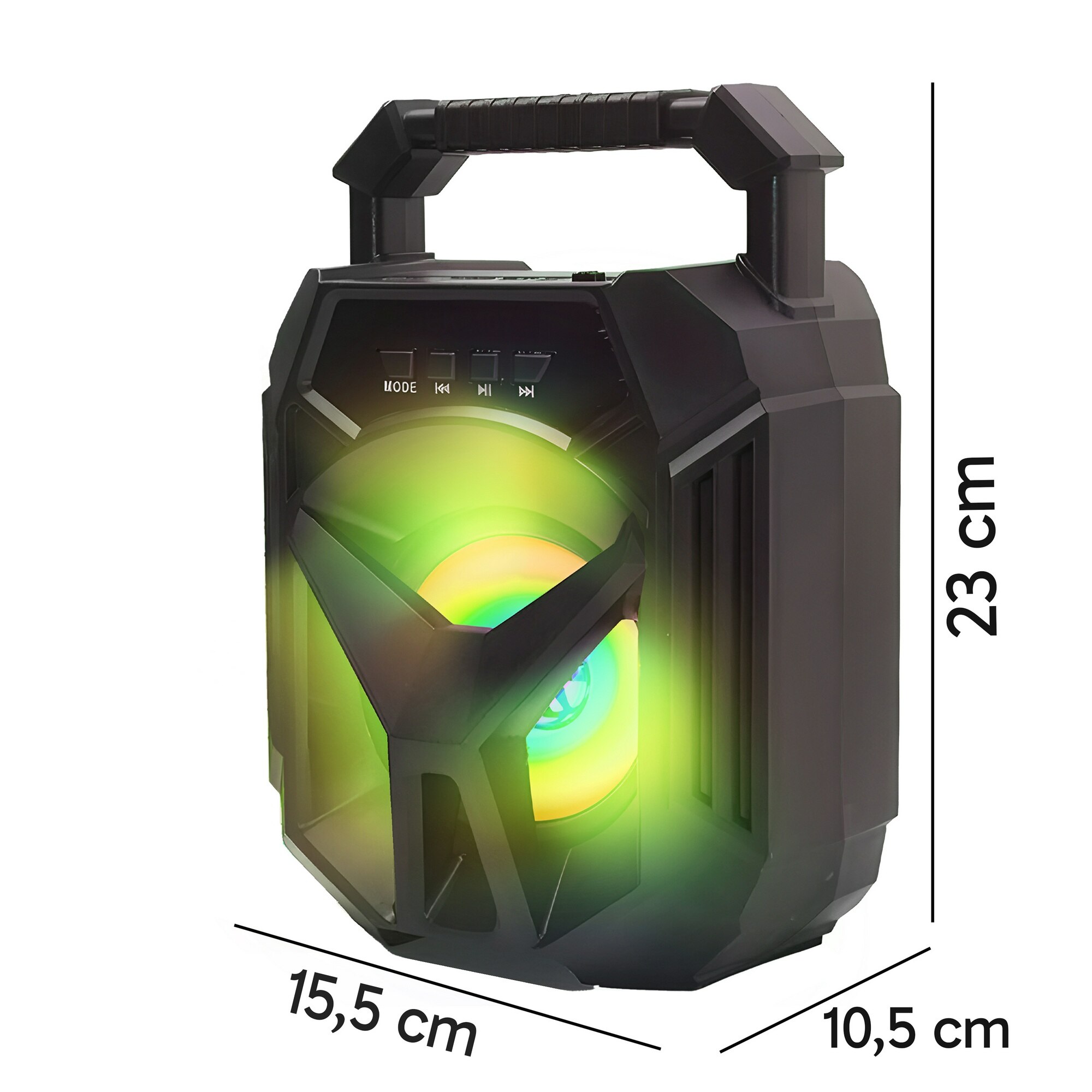Boxa Portabila Retoo HomeSmart, Boombox, 400W, RGB LED, Cu Baterie ...