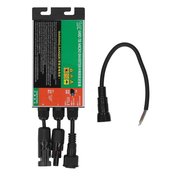 Micro invertor on-grid MPPT, Unda Sinusoidala Pura, Compacta, Energie Solara Alternativa AC230V 120W, Enforose