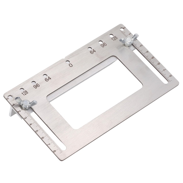 Sablon de gaurire pentru manere, Enforose, inox, ajustabil, reutilizabil