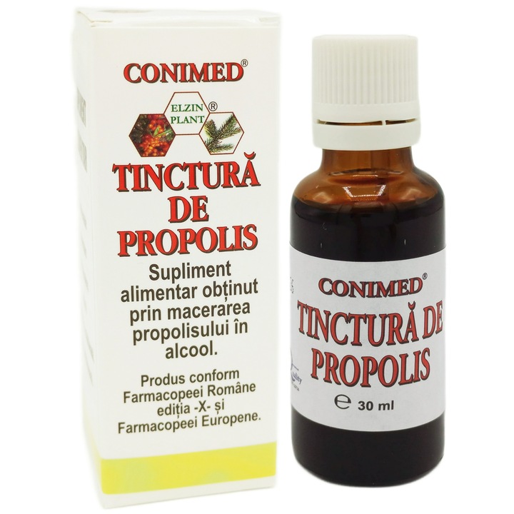 Tinctura de Propolis, 100% natural cu picurator, 30ml, Conimed