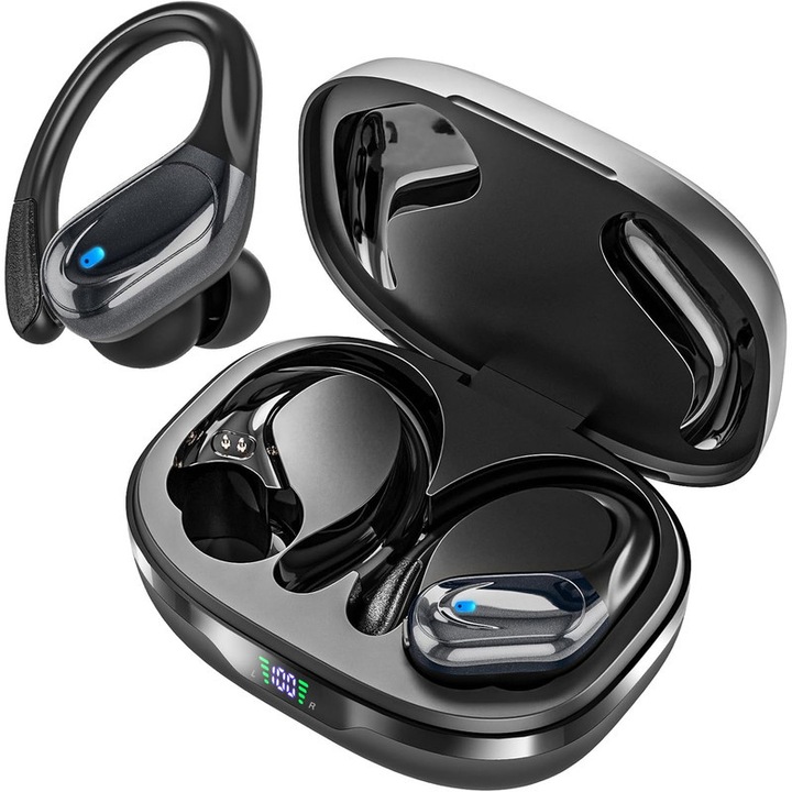 Casti Wireless Sparkle Tmax, impermeabile IPX5, 45 ore autonomie, control tactil