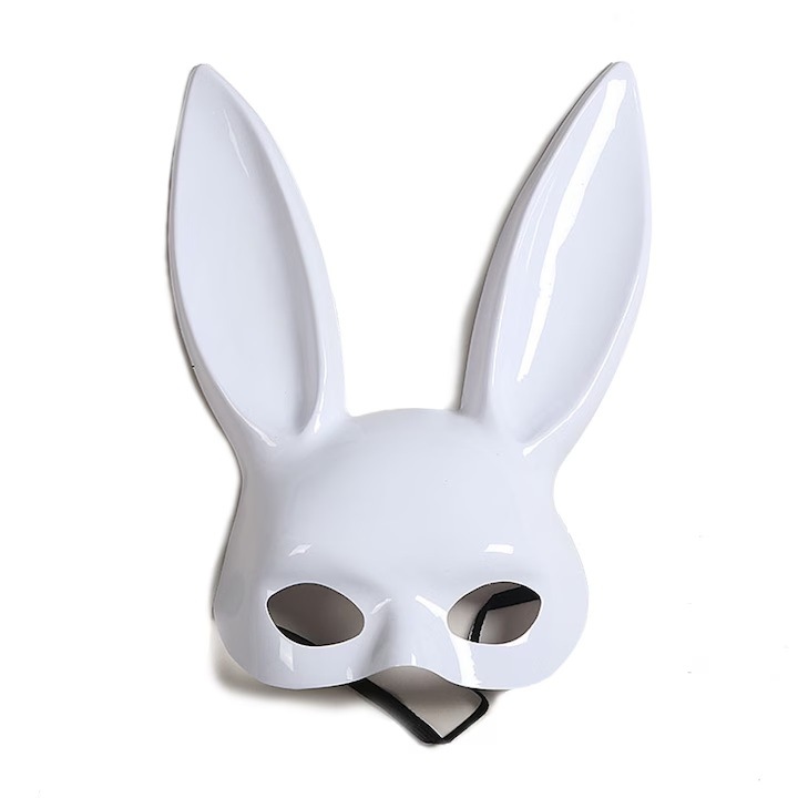 PLAYBOY nyuszi maszk, álarc, fehér, 32, 5cm