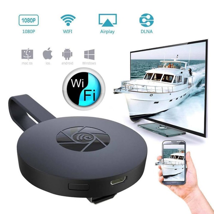 Dispozitiv de oglindire a ecranului cu design portabil pentru adaptor HDMI wireless, AMRINUGL