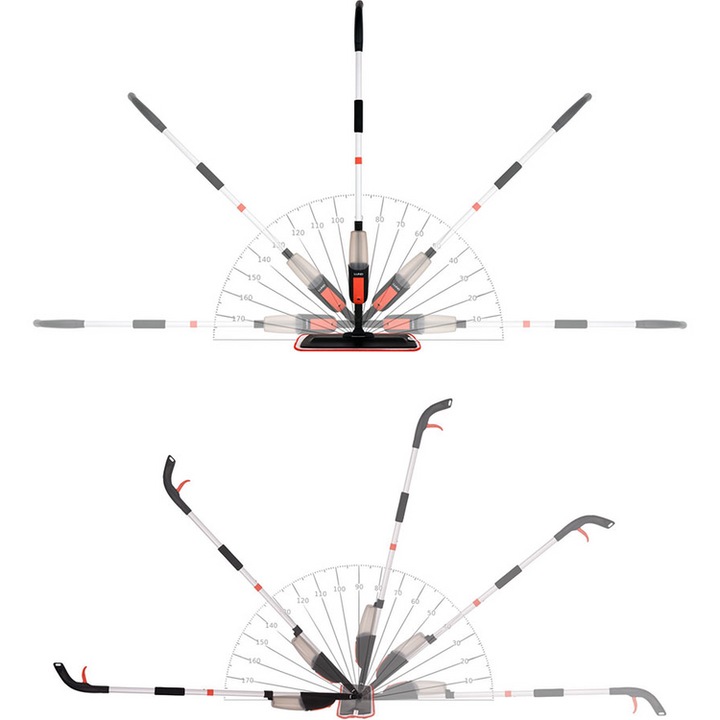 Mop cu pulverizator cu 2 rezerve de microfibra Lund