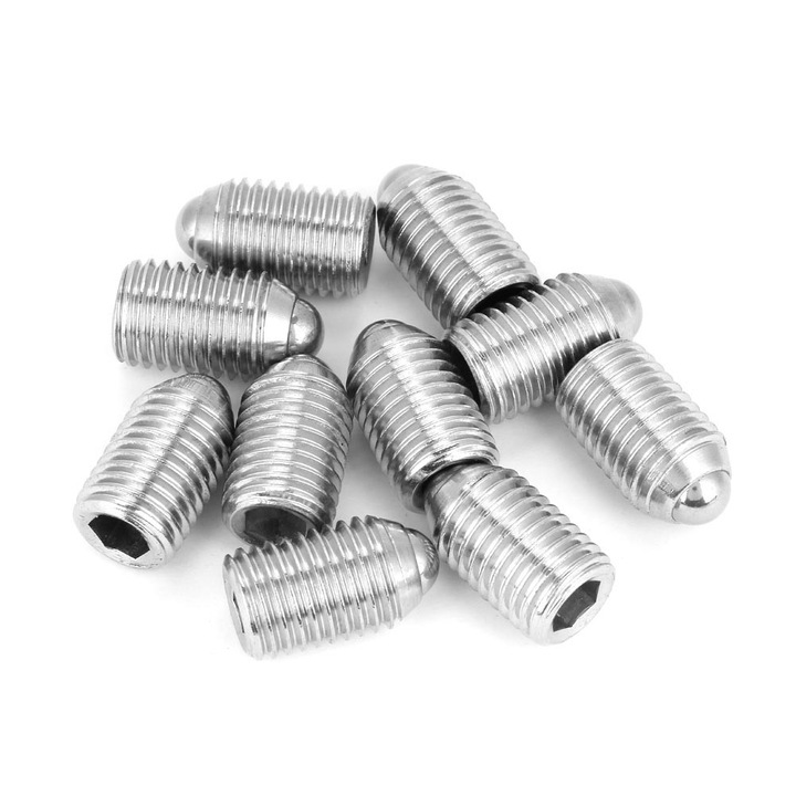 10 buc. suruburi cu piston cu bila M16 din otel inoxidabil M16 (M16 * 25)