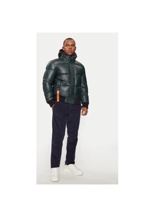 Geaca barbati, Milestone, 304393082, Piele naturala, Verde, Verde